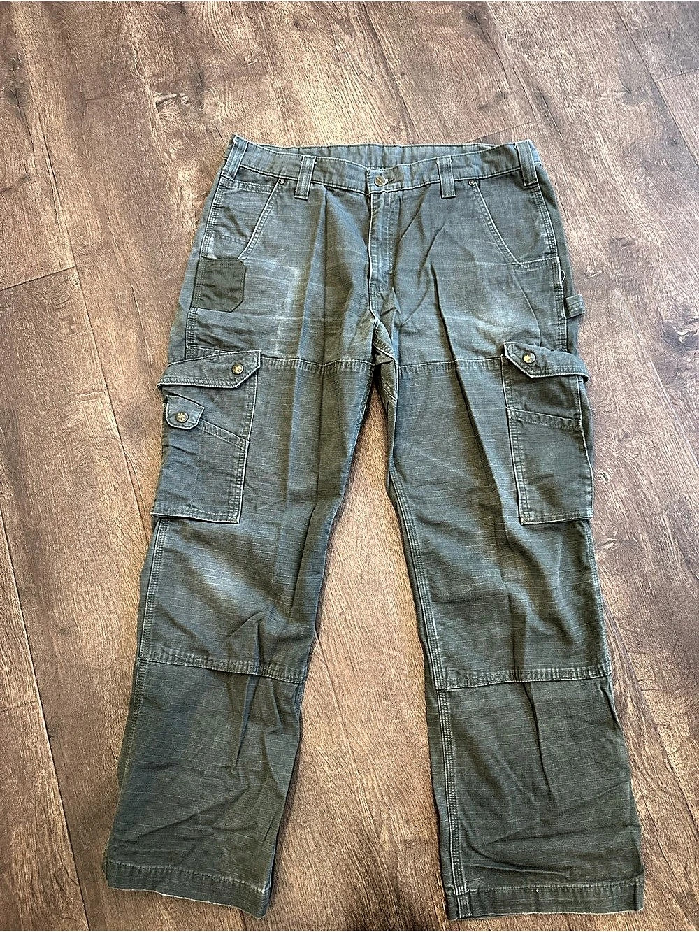 Carhartt Ripstop Cargo Pants Waist 36x30 Green Cotton